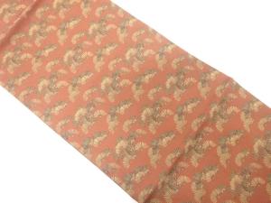 笠松模様織り出し　名古屋帯